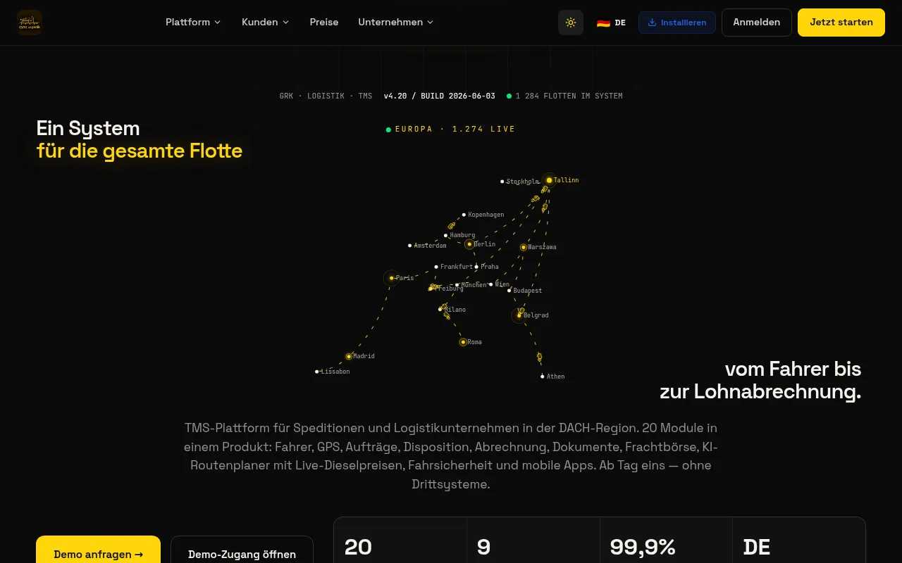 GRK Logistik — Interface